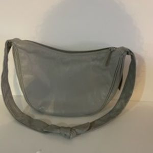 Gray Leather Handbag- Anne Klein for Calderon